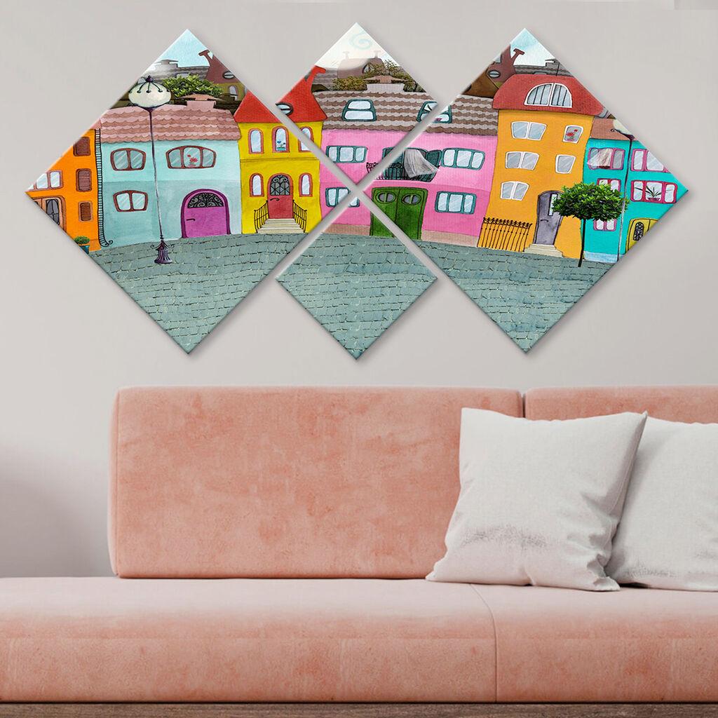 Wallity Slika 4MDF39302959, 60x115 cm, 4 dela