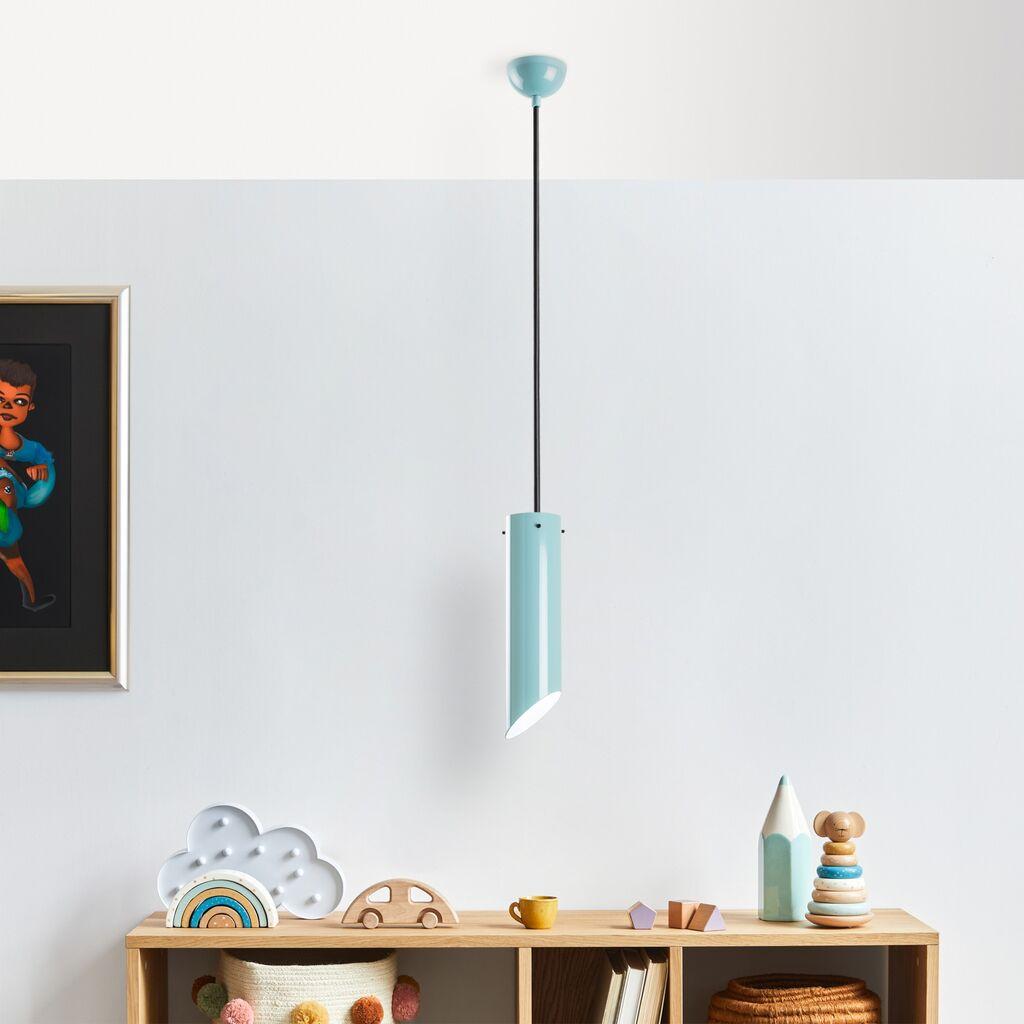 Opviq Luster Kesikboru, 37-114cm, O8 cm, Tirkizni