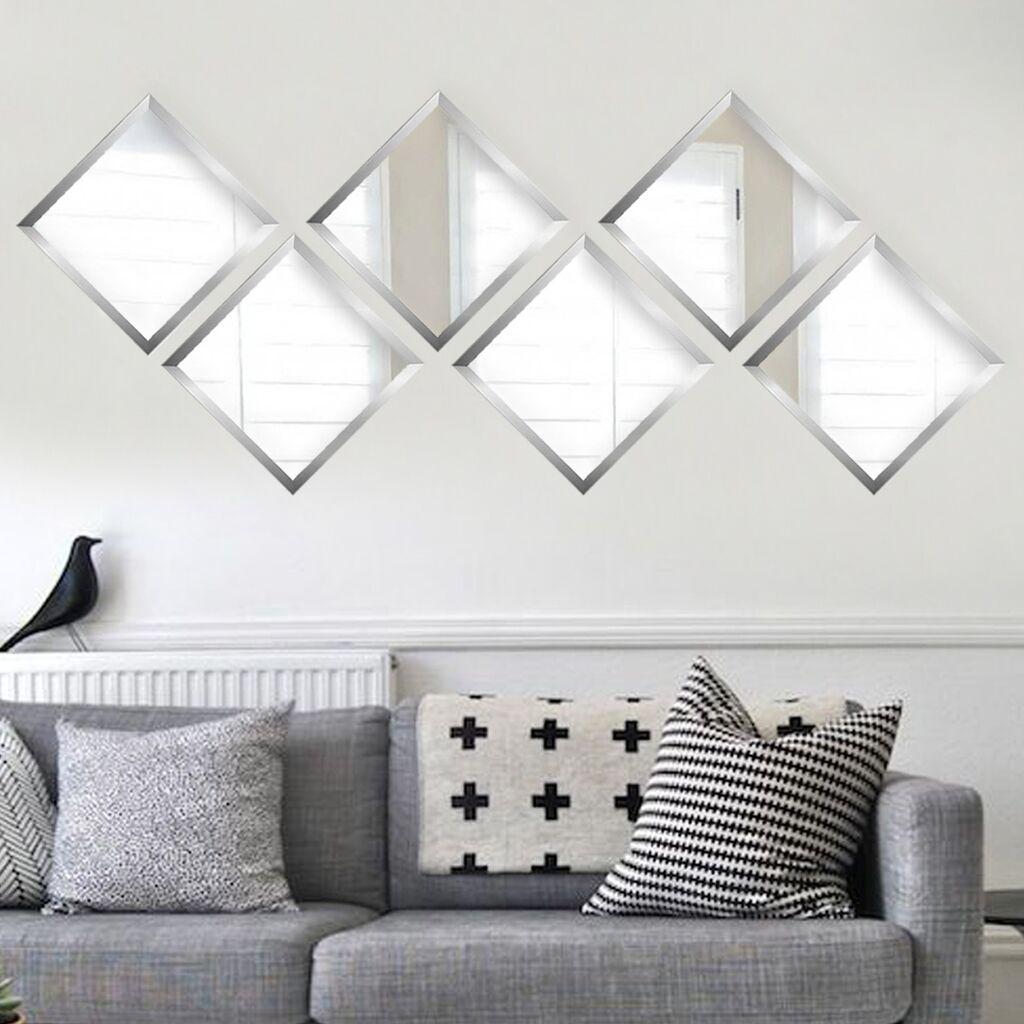 Wallity Set ogledala SETAYNA_026, Srebrni