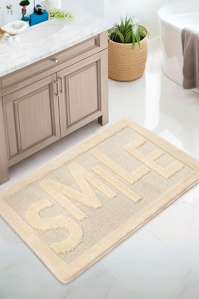 L'essentiel Maison Podloga za kupatilo Smile, 60x100 cm, Krem