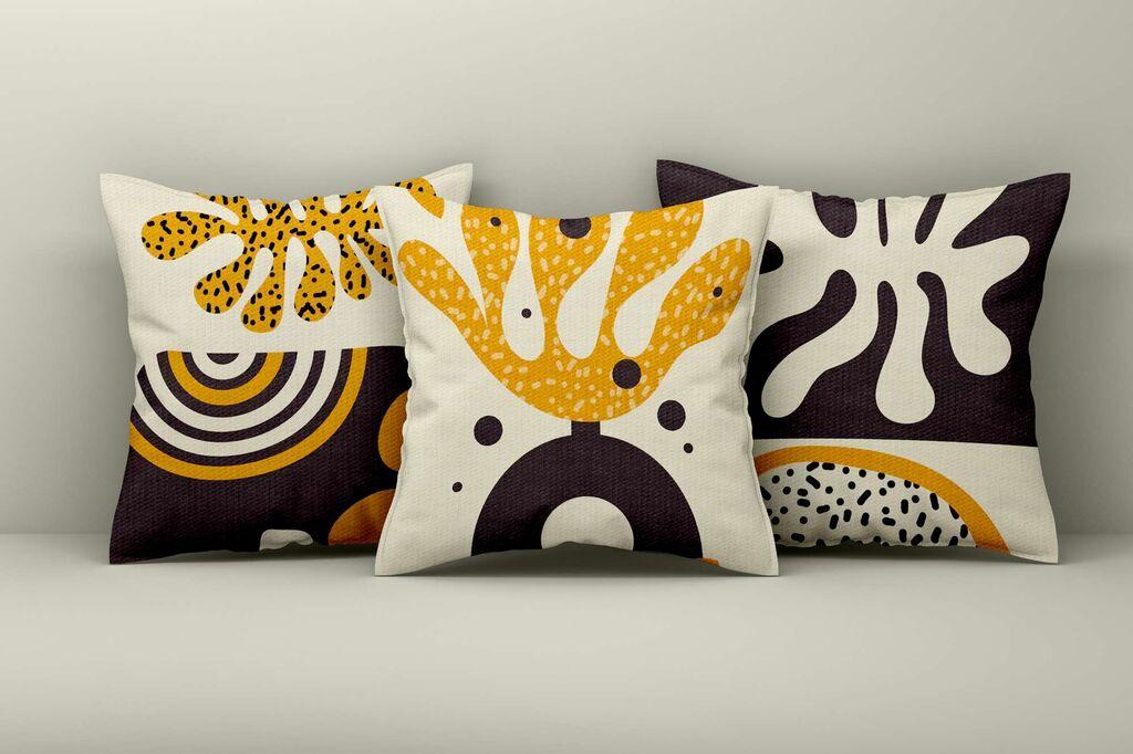 Aberto Design Set dekorativnih jastučnica Asr_plw25-3, 43x43 cm, 3 komada, Šarena