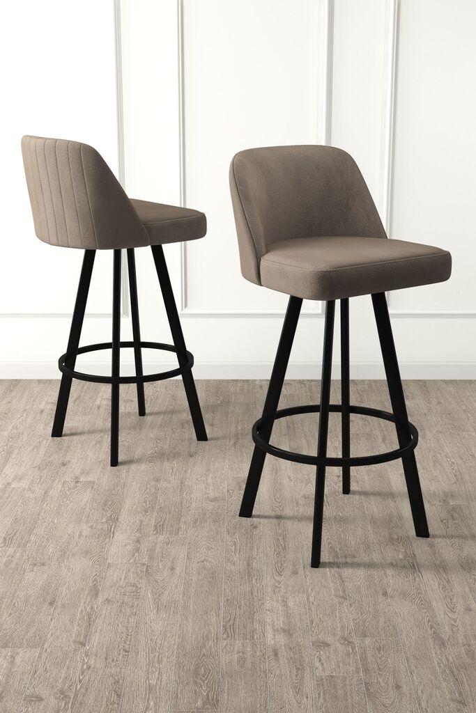 Hanah Home Set barskih stolica Atex, 44x105x42 cm,4 komada, Smeđe