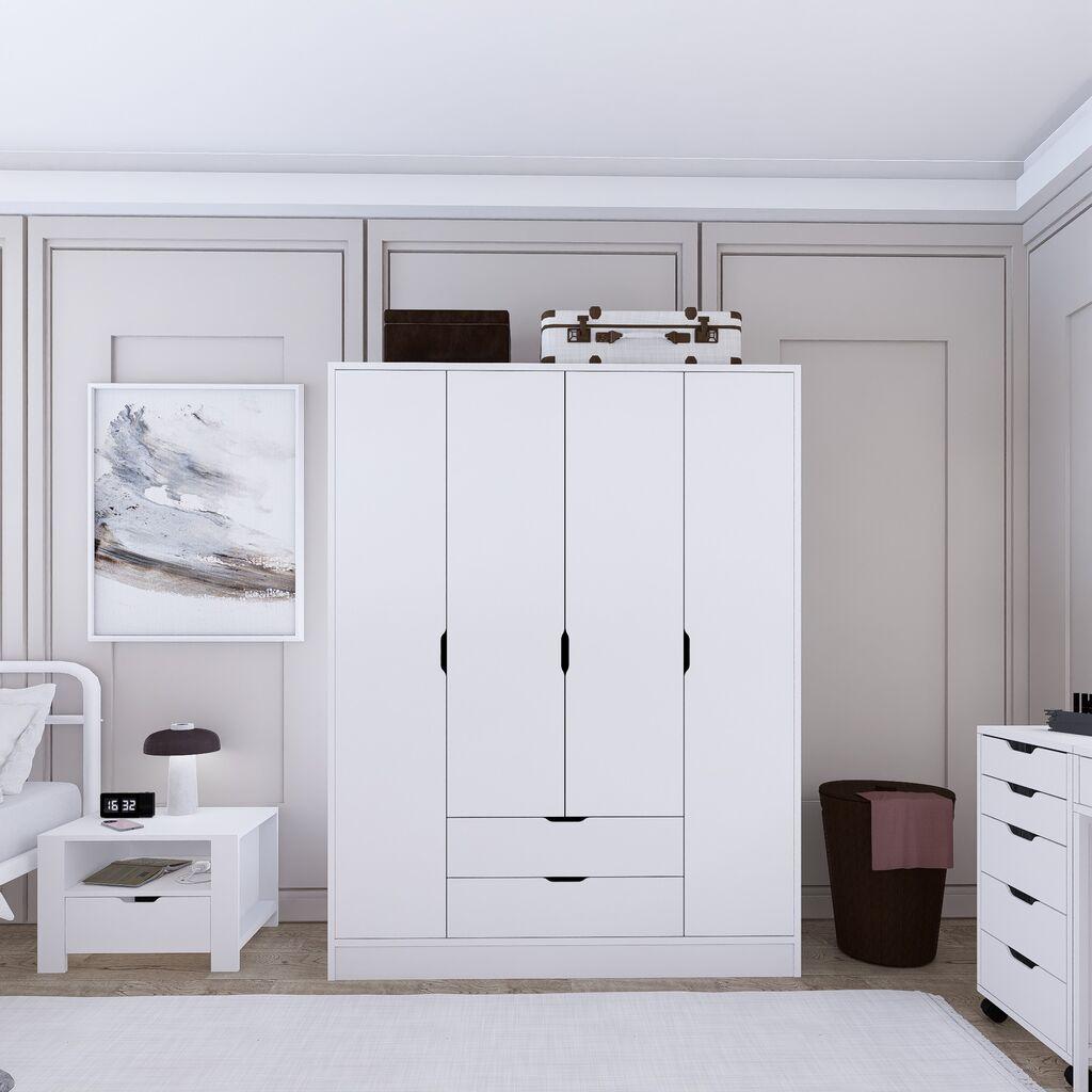 Hanah Home Garderober Duru 4 Door 1600-017, 140x182x45 cm, Beli