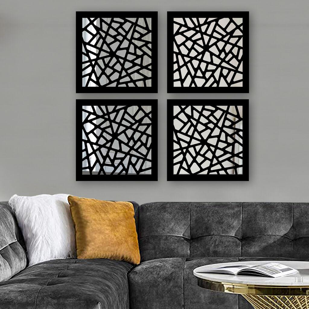 Wallity Set ogledala SYH788848474, Crni