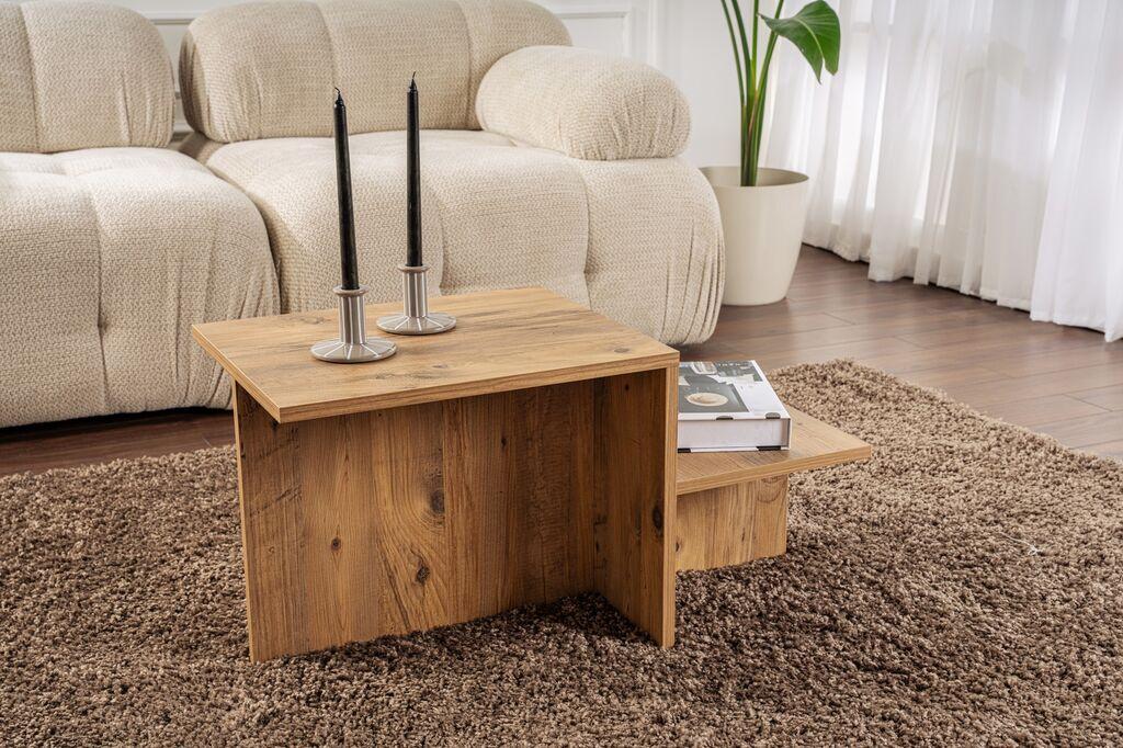 Nordure Klub sto Harmony, 80x40x40cm, Braon