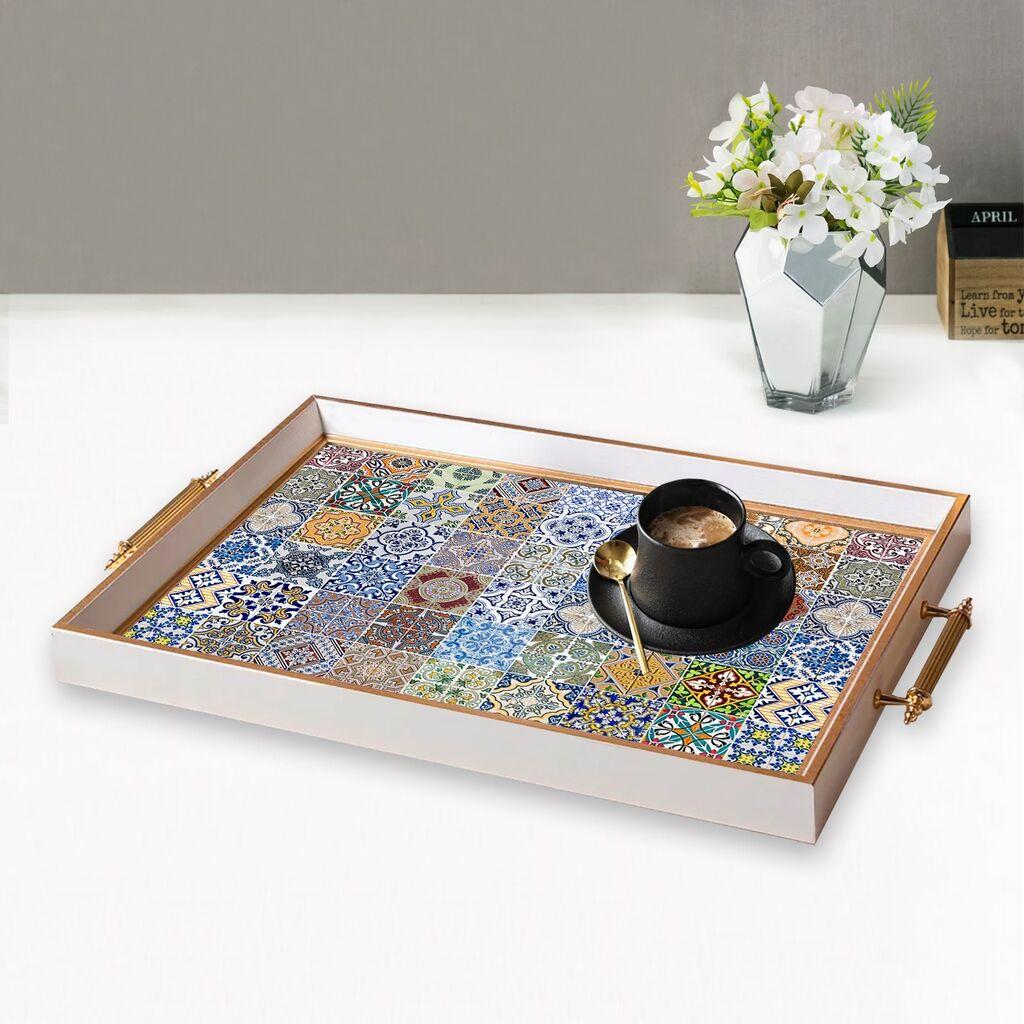 Aberto Design Poslužavnik TPB9894 50 x 29 x 3.5 cm, Šareni