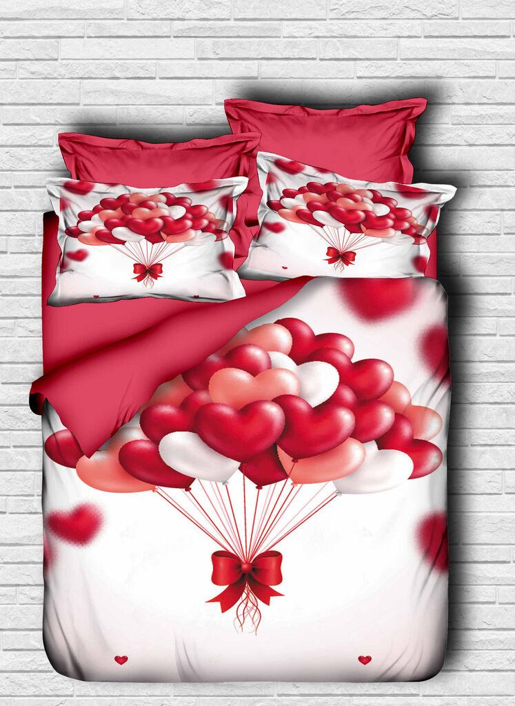 L'essentiel Maison Set Double posteljine 102, 200x220cm, Crveni