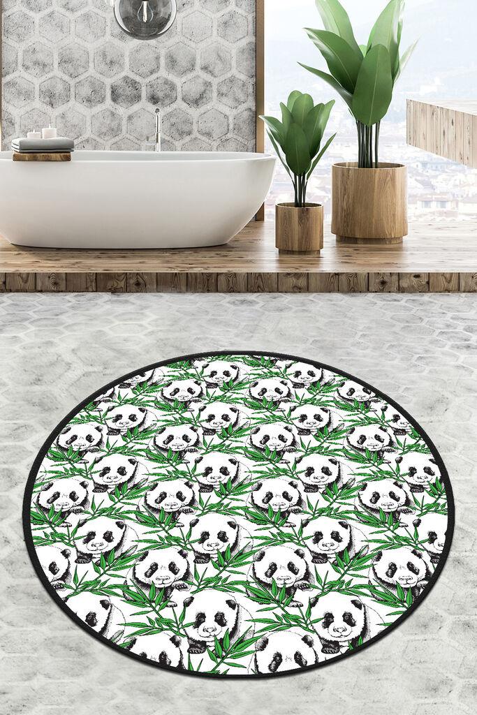 L'essentiel Maison Kupatilski otirač Green Panda, 120cm, Zeleno-beli