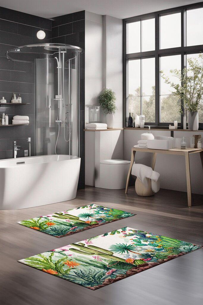 L'essentiel Maison Set prostirki za kupatilo CT-5389, 2 Komada, Šarena