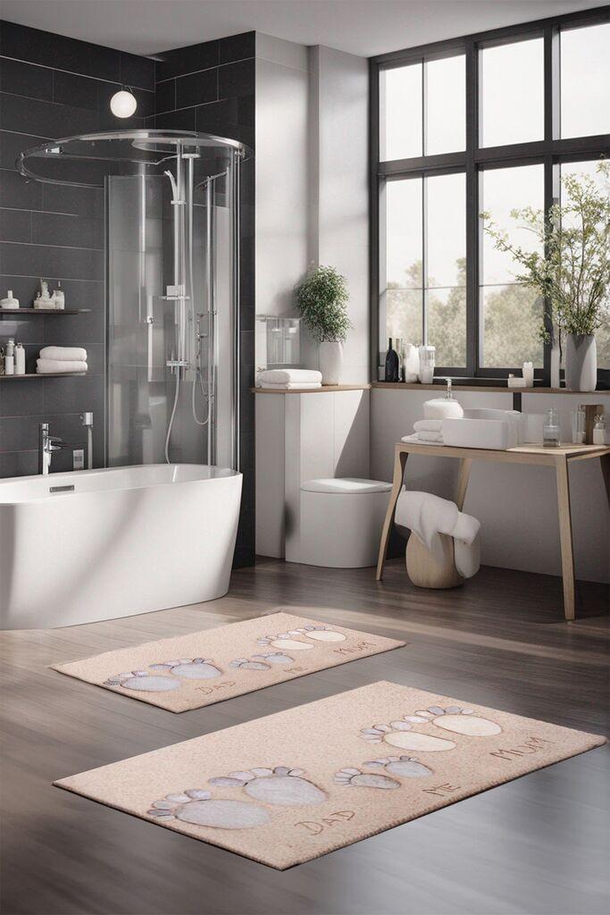 L'essentiel Maison Set prostirki za kupatilo CT-5198, 2 Komada, Bež