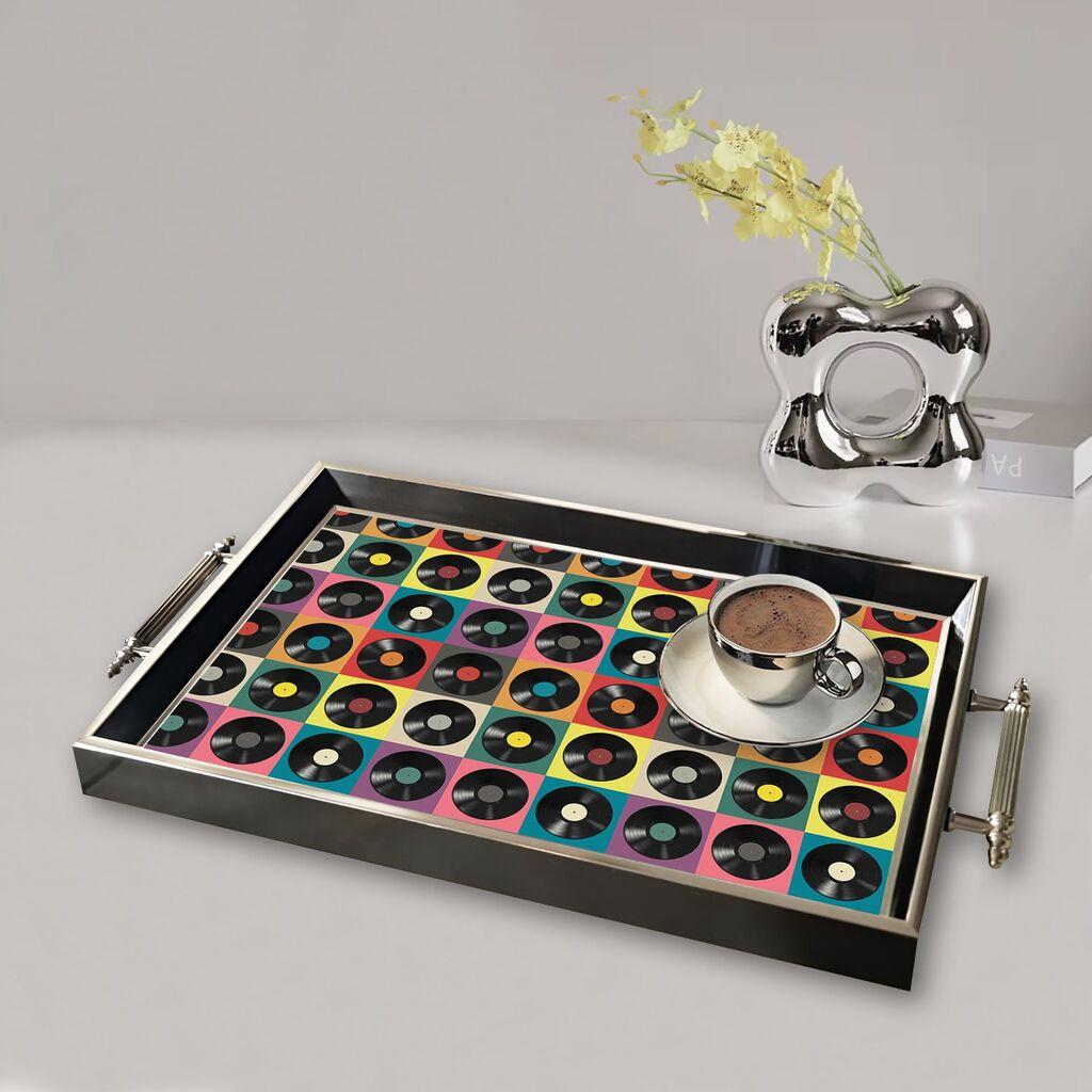 Aberto Design Poslužavnik TPG9904 50 x 29 x 3.5 cm, Šareni