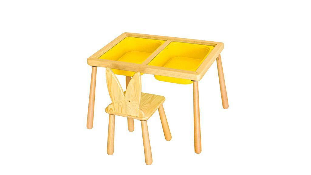 Hanah Home Dečiji sto i stolica, Žuti