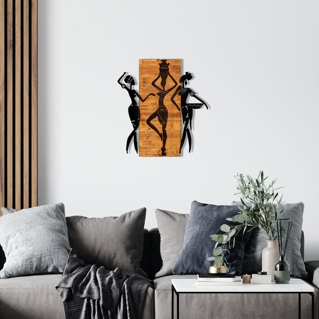 Wallity Zidna dekoracija Afrikan, 54x58 cm, Smeđe boje