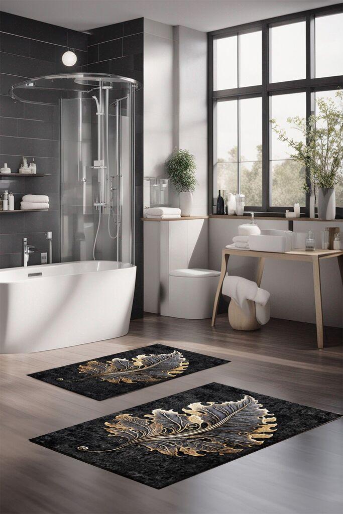 L'essentiel Maison Set prostirki za kupatilo CT-5403, 2 Komada, Bela