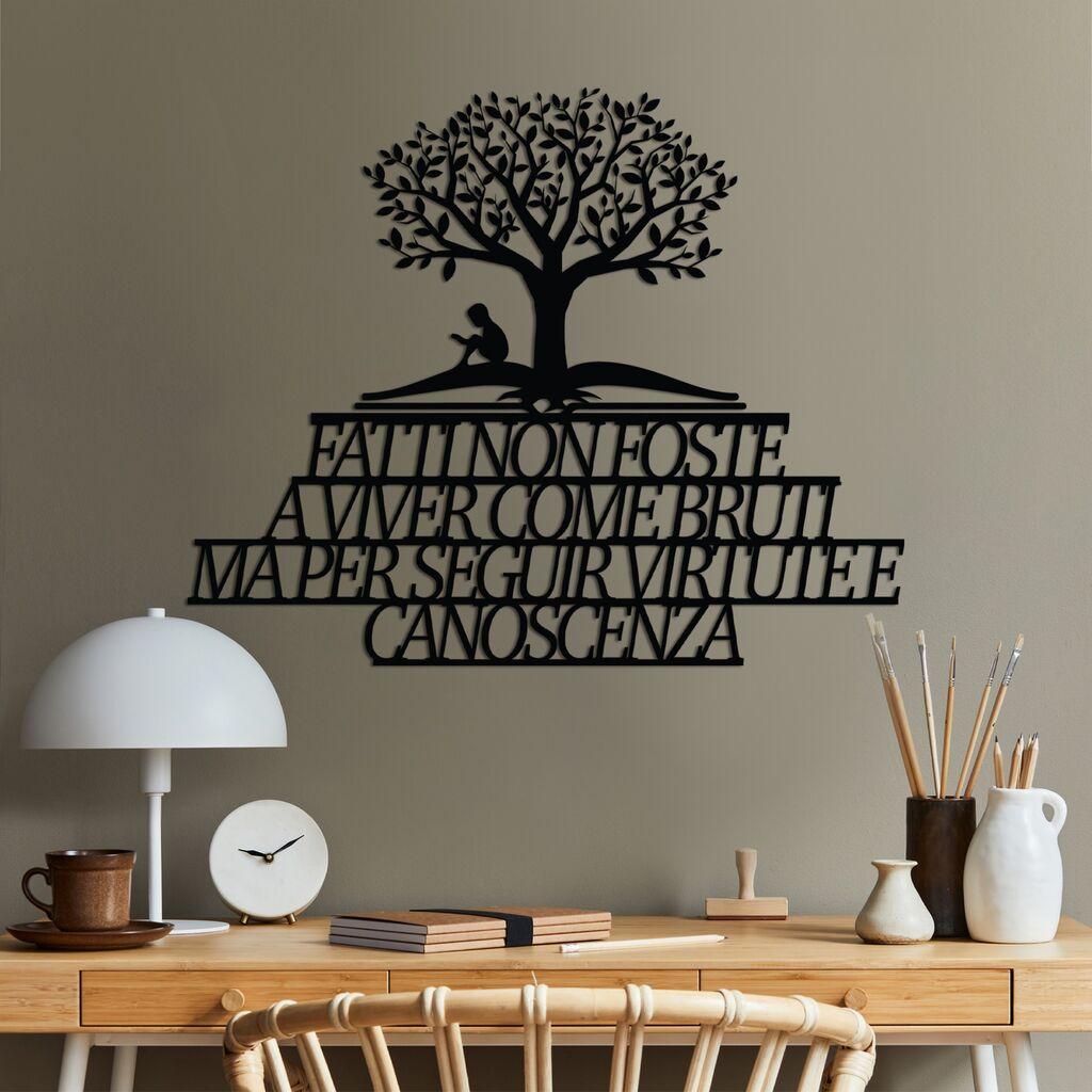 Wallity Zidna dekoracija Fatti Non Foste 2, 55x47cm, Crna