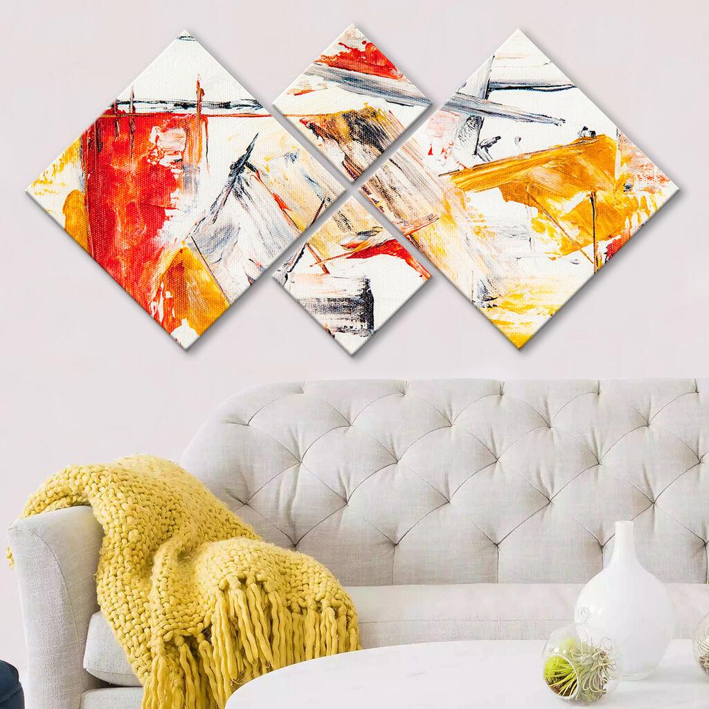 Wallity Slika 4MDF1843716, 60x115 cm, 4 dela