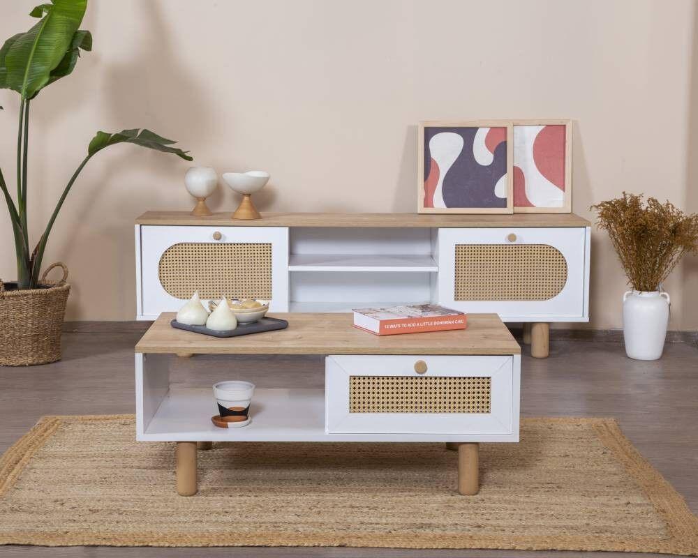 Hanah Home Klub sto Bohem, 55x100x45 cm, Smeđi