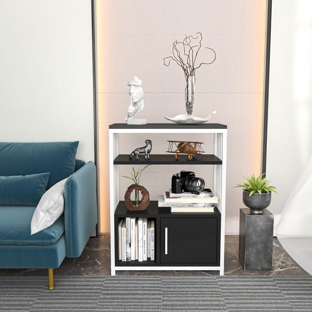 Hanah Home Polica za kuću Letos, 60x80x29,6 cm, Crno-Bela