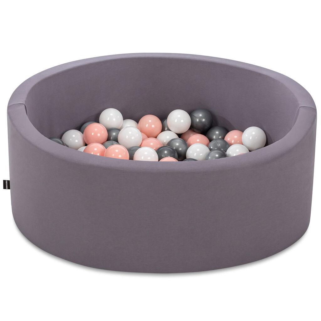 Aberto Design Bazen sa lopticama, Bubble Pops v12, 85x85x30 cm, Sivi