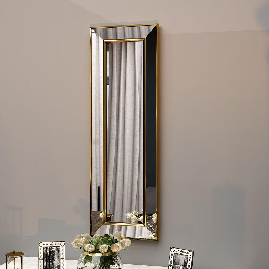 Hanah Home Ogledalo Carlos, 30x90cm, Zlatno
