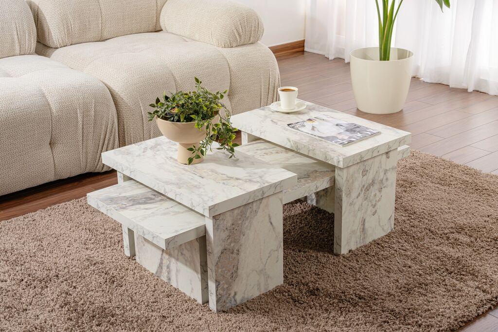 Nordure Klub sto Sanctuary, 110x41.5x45cm, Krem