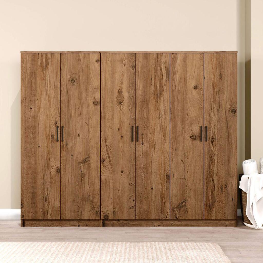 Hanah Home Ormar Kardelen 1600-126, 220x180x51,8 cm, , Braon