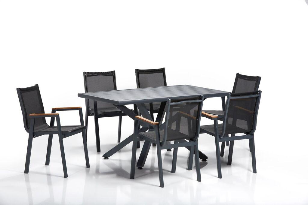 Hanah Home Set baštenskog nameštaja Sydney 1, Crni