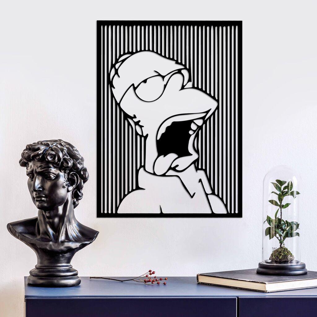 Wallity Zidna dekoracija Simpson 1, 41 x 56 cm,  Crna
