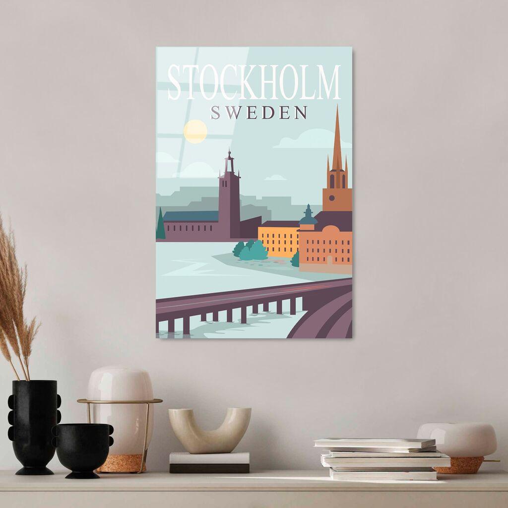Wallity Slika od kalenog stakla 30x45cm