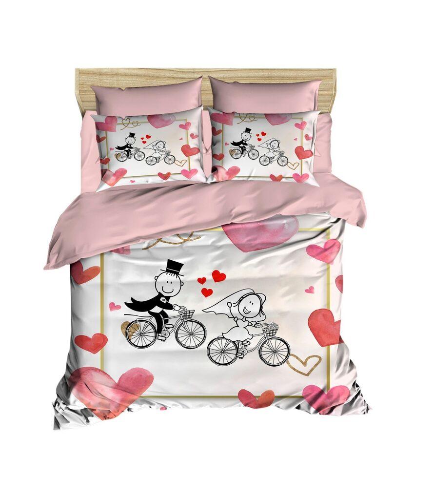 L'essentiel Maison Komplet posteljina 216, 160x220cm, Belo-roze