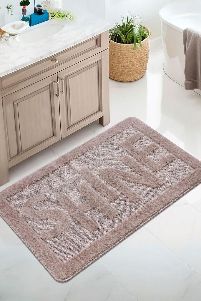 L'essentiel Maison Prostirka za kupatilo Shine, 60x100 cm, Braon