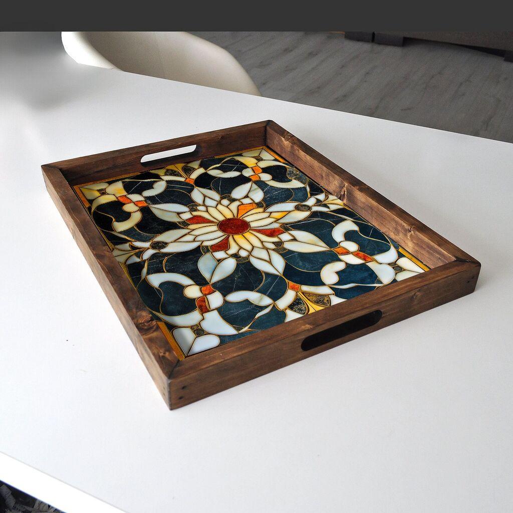 Aberto Design Poslužavnik REF001 48 x 38 x 4 cm, Šareni