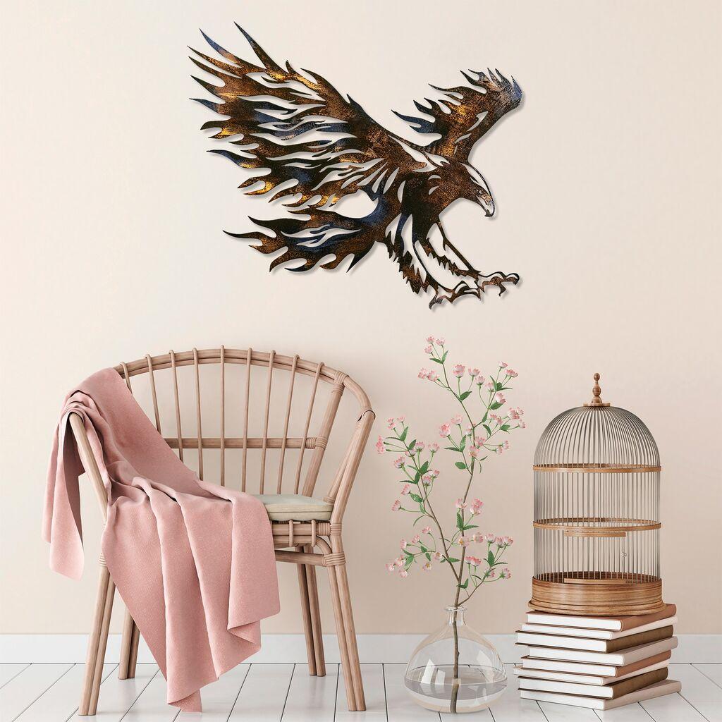 Wallity Zidna dekoracija Eagle 3, 63 x 71 cm,  Tamnobraon