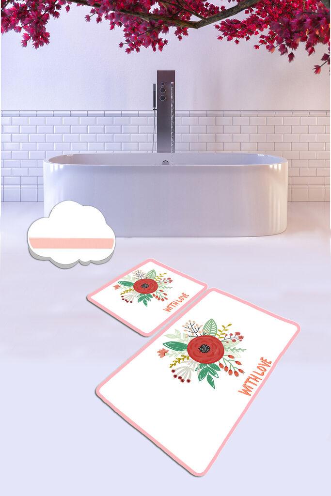 L'essentiel Maison Kupatilski otirač With Love, 2 komada, Beli