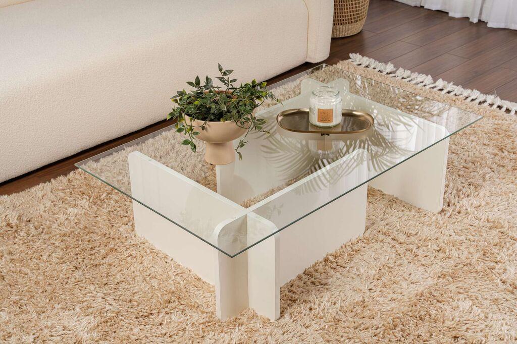 Nordure Klub sto Flavio, 105x30x65cm, Beli