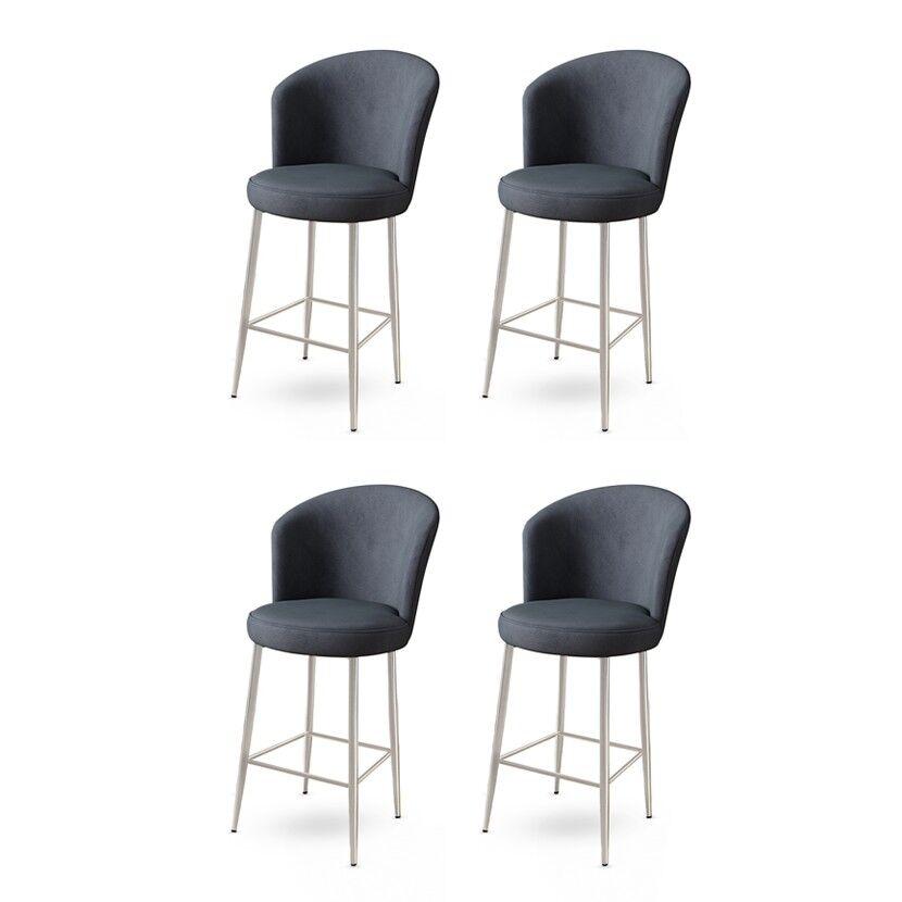 Hanah Home Set barskih stolica Alte, 4 komada, Antracit