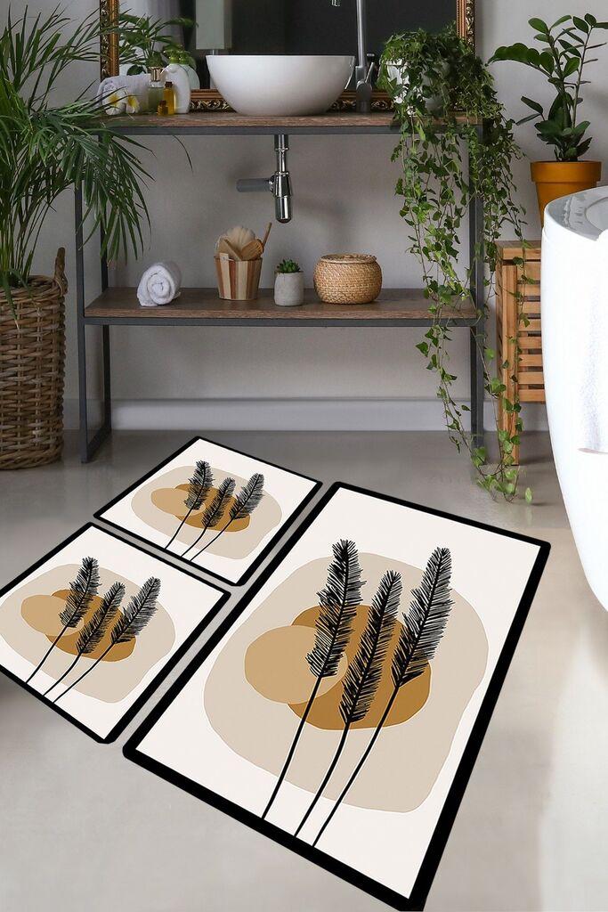 L'essentiel Maison Set 3 prostirke za kupatilo Šareni