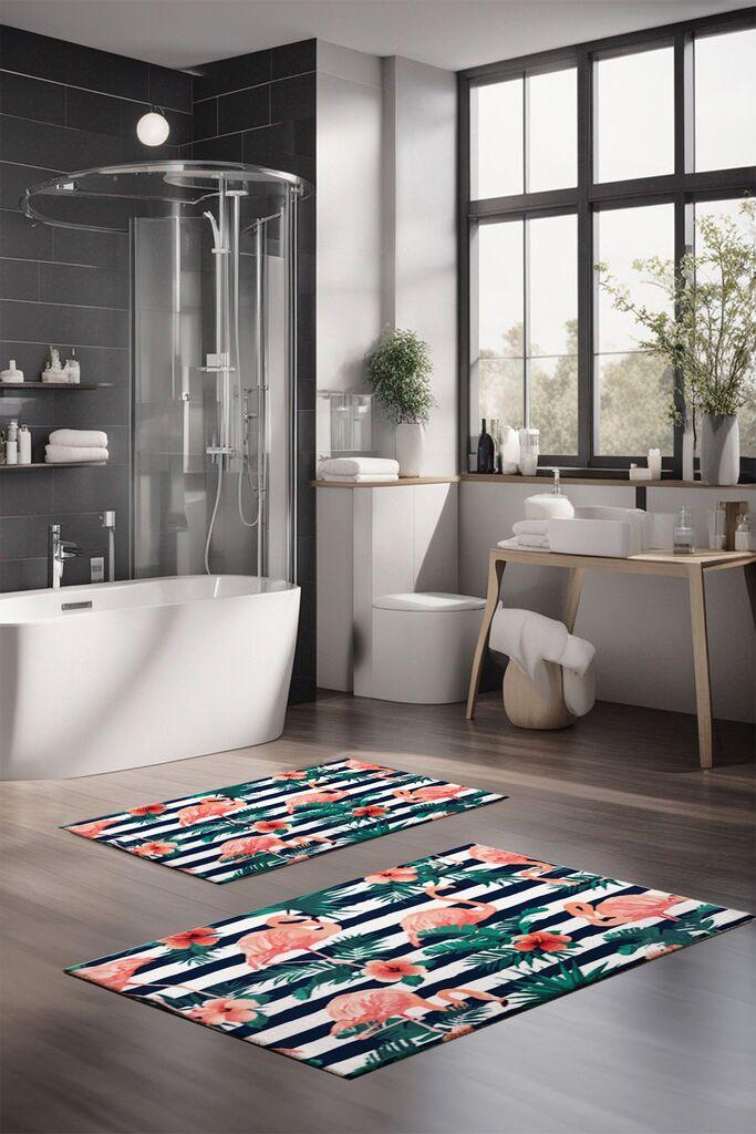 L'essentiel Maison Set prostirki za kupatilo CT-5301, 2 Komada, Šarena