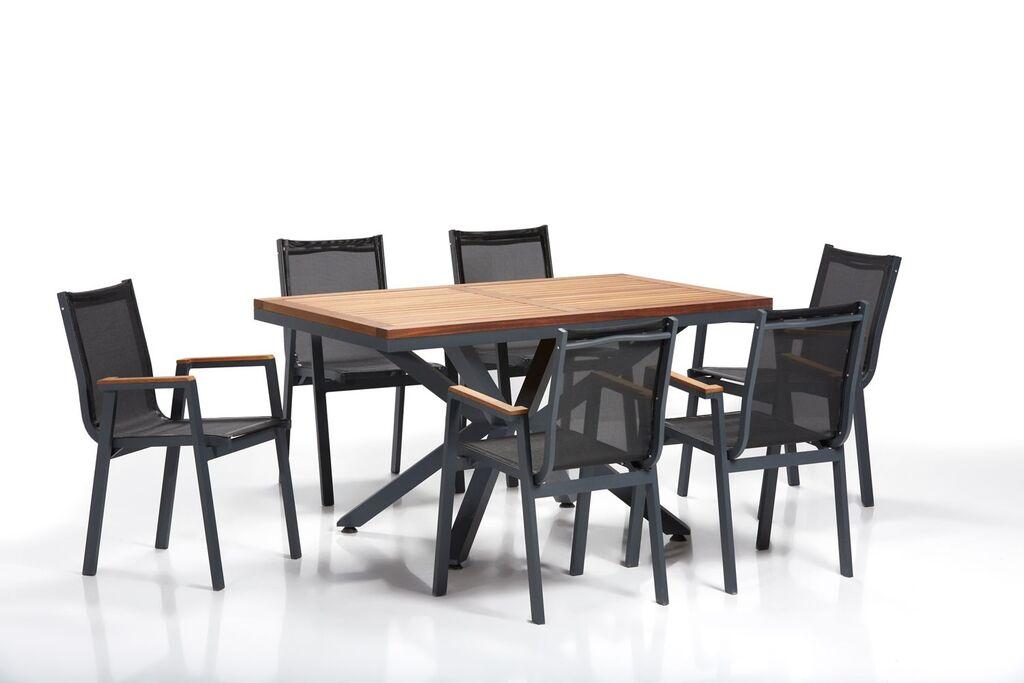 Hanah Home Set baštenskog nameštaja Sydney 2, Crni