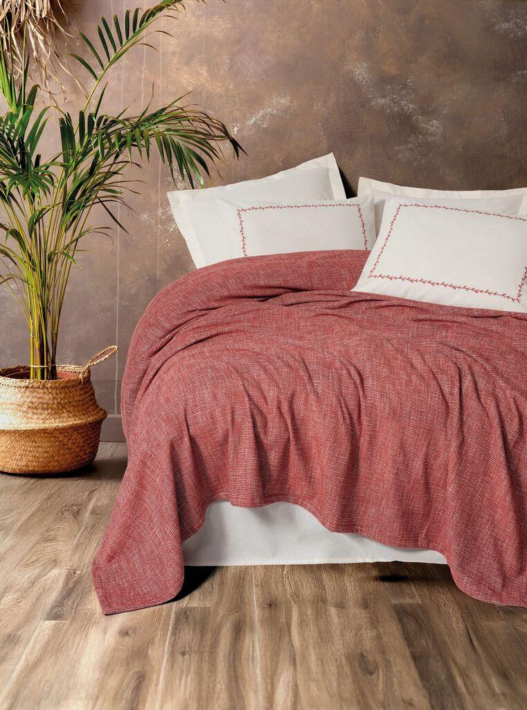 L'essentiel Maison Komplet posteljine Loom, 240x230 cm, Crvena