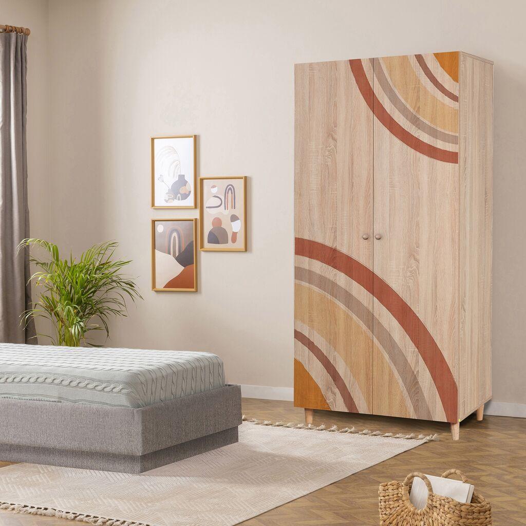Hanah Home Garderober Lidya 2-978, 90x192x52 cm, Šarena