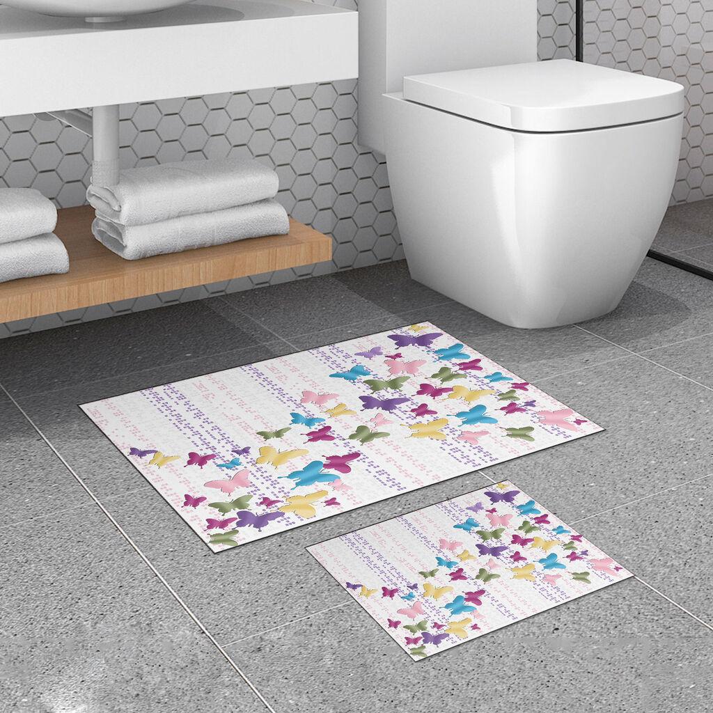 L'essentiel Maison Set 2 prostirke za kupatilo Šareni
