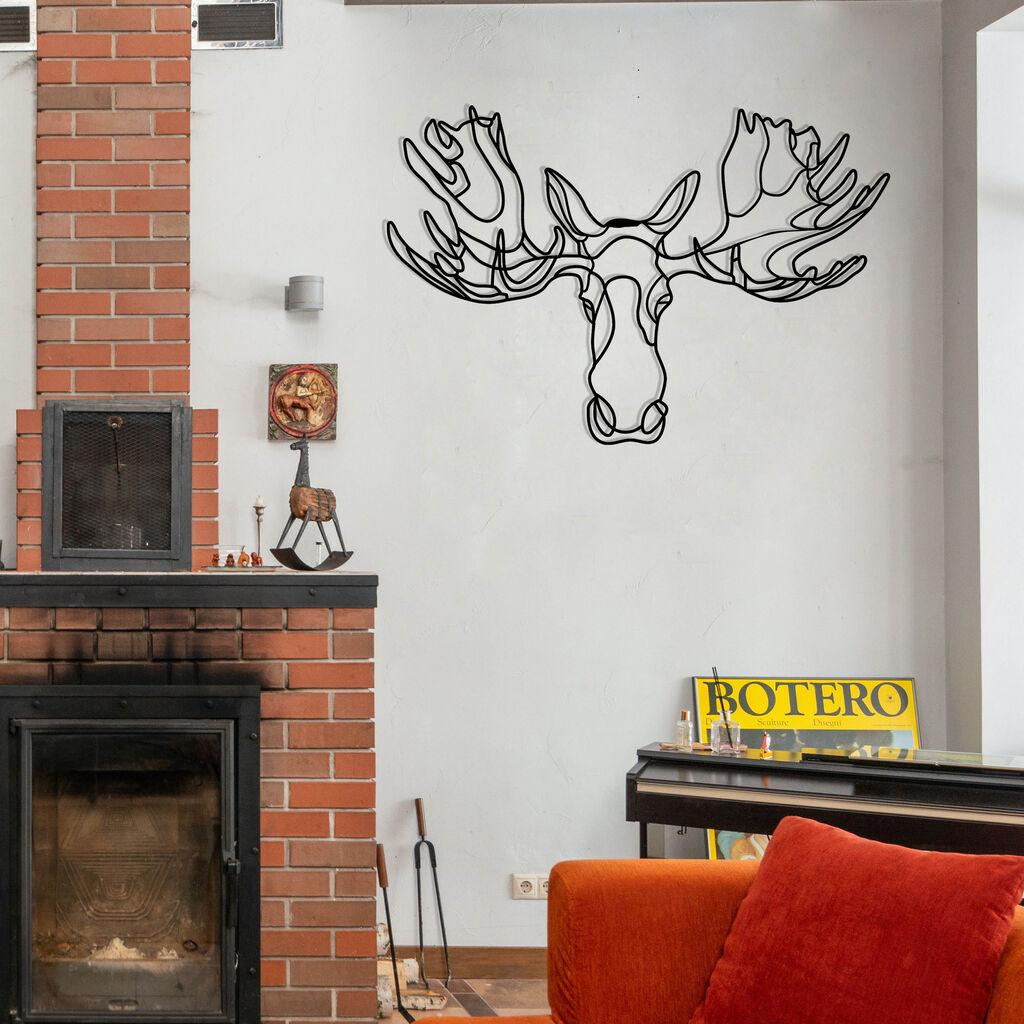 Wallity Zidna dekoracija Vaveyla 2, 70 x 47 cm,  Crna