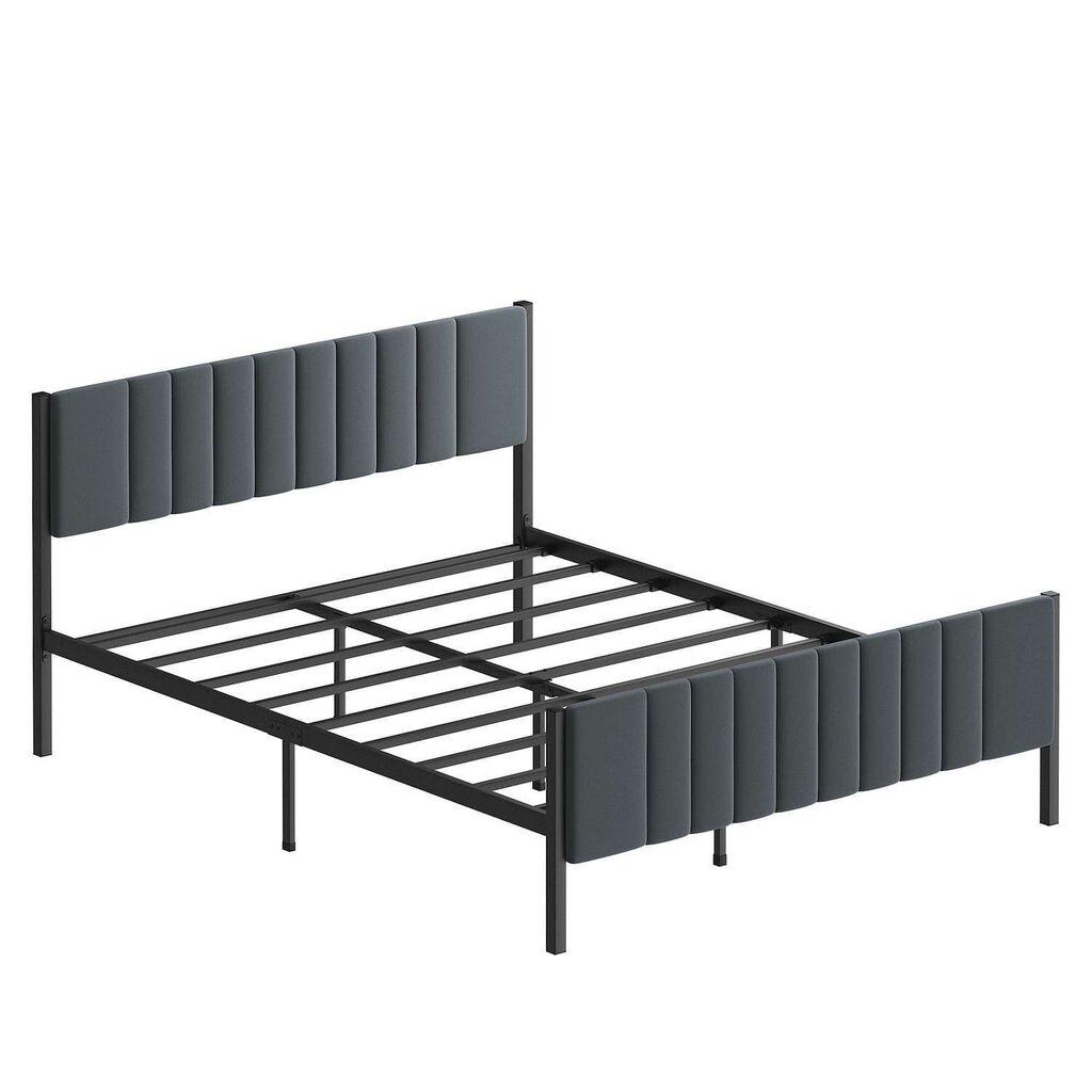 Hanah Home Francuski ležaj Lotus, 160x88x200 cm, Antracit