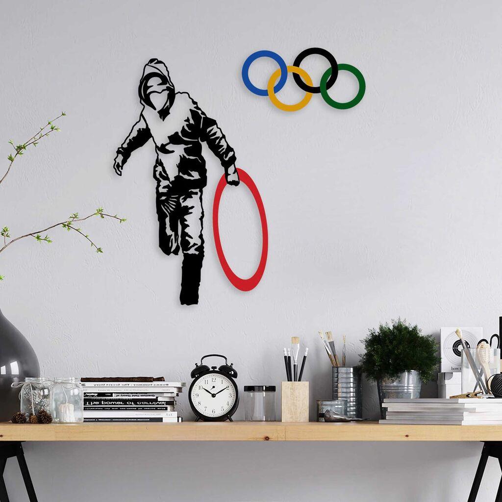 Wallity Zidna dekoracija Banksy 7, 62x61cm