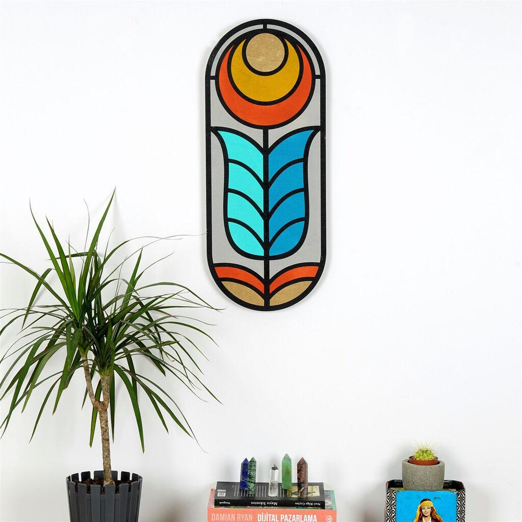 Wallity Zidna dekoracija ART060, 53x22x2 cm, Šarena