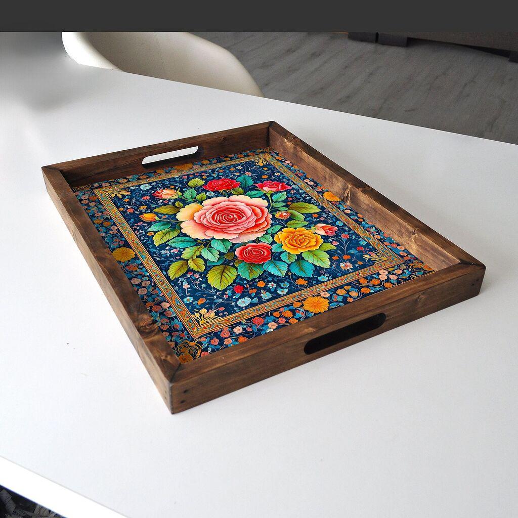 Aberto Design Poslužavnik REF047 48 x 38 x 4 cm, Šareni