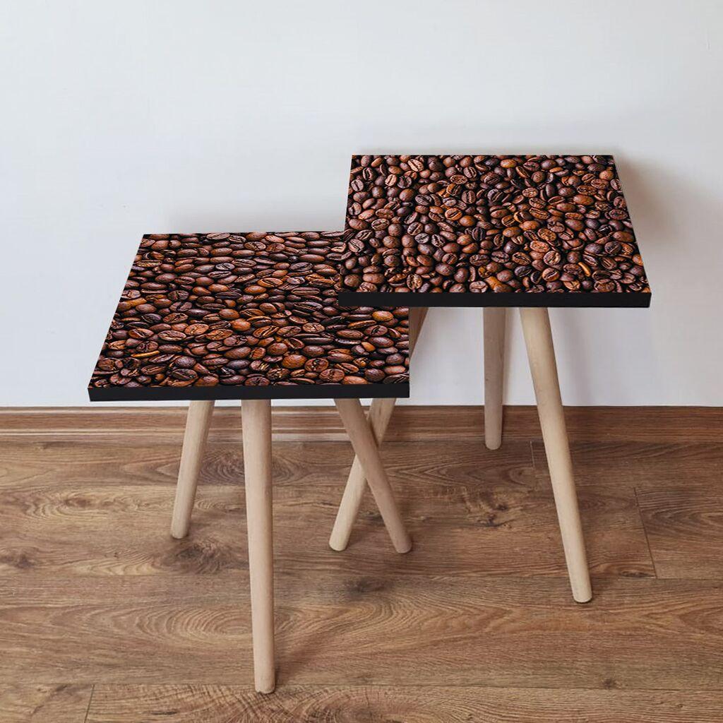 Hanah Home Set klub stočića 2Shp526, 2 komada, Šareni