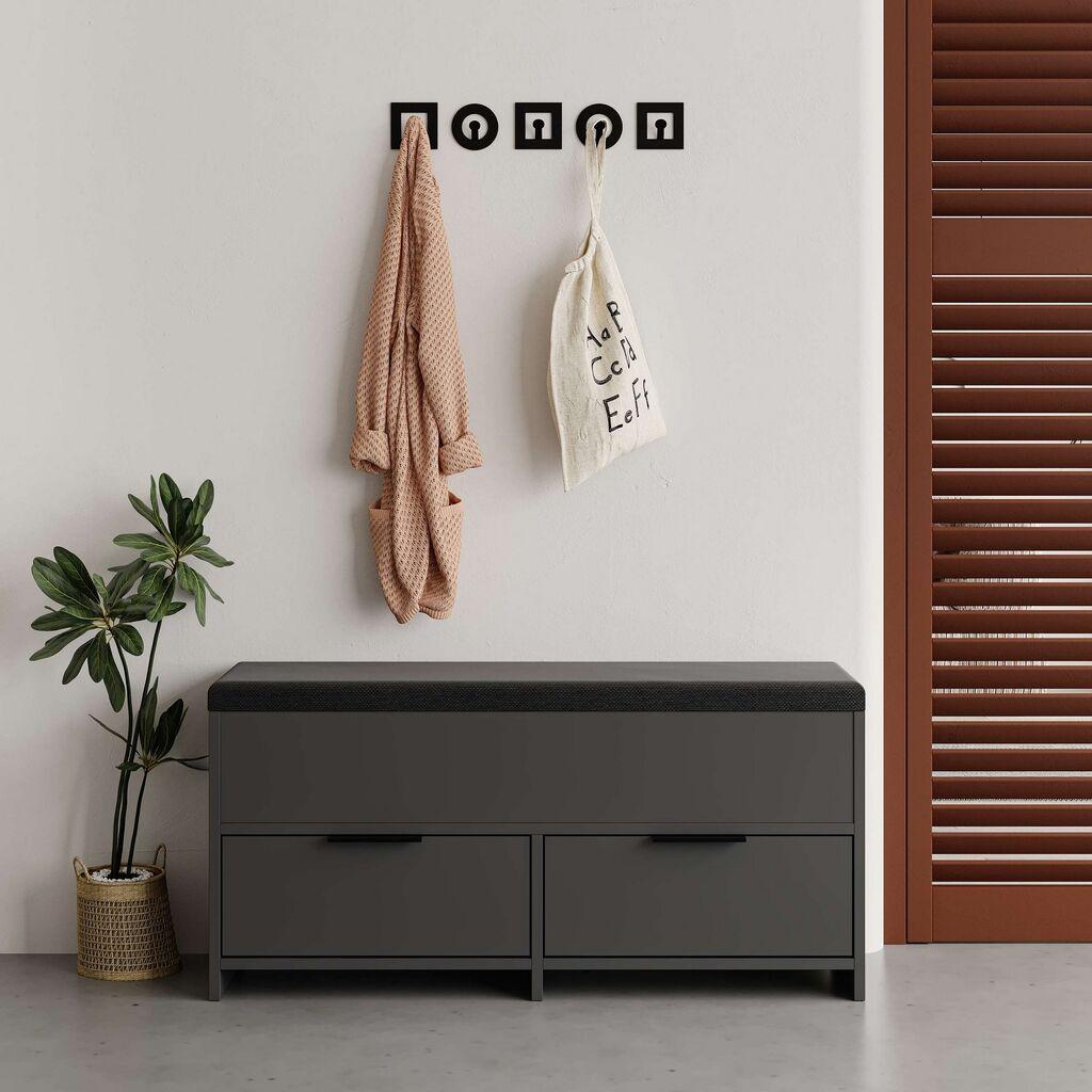 Hanah Home Cipelarnik Cove, 106x50x34 cm, Antracit