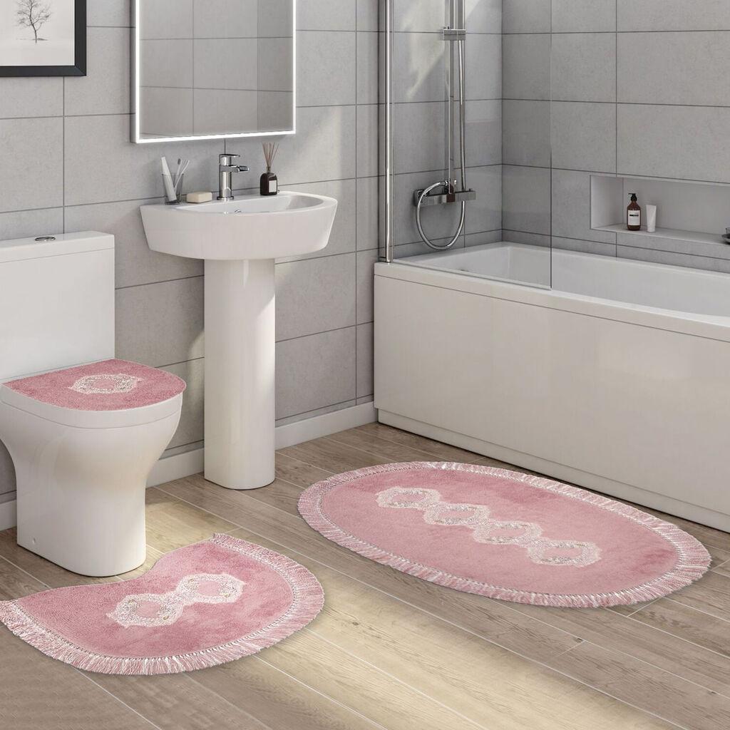 L'essentiel Maison Set 3 prostirke za kupatilo Bež